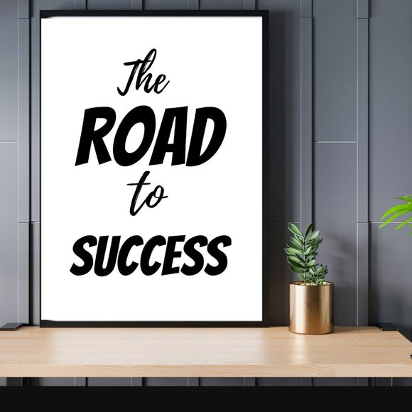 Digital Print Art "The Road To Success"  Wall Art - Picture 1 of 1
